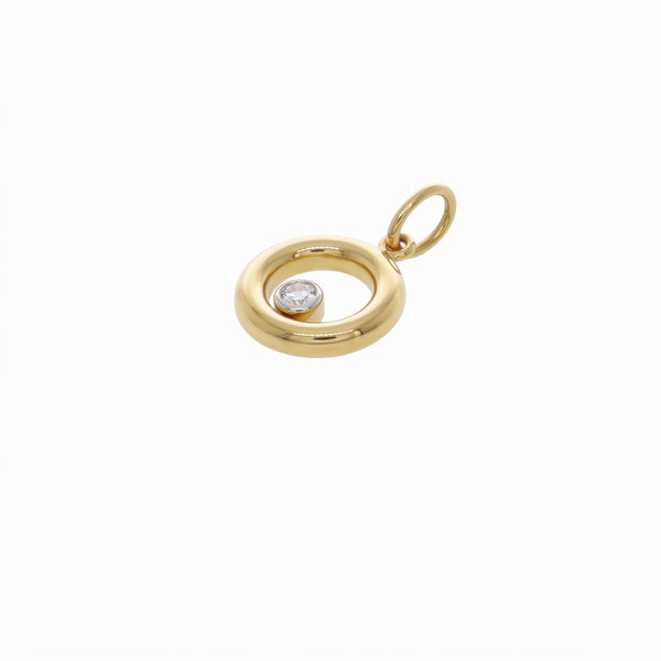 Colgante Oro Amarillo 18K Con Circón | CL-14809
