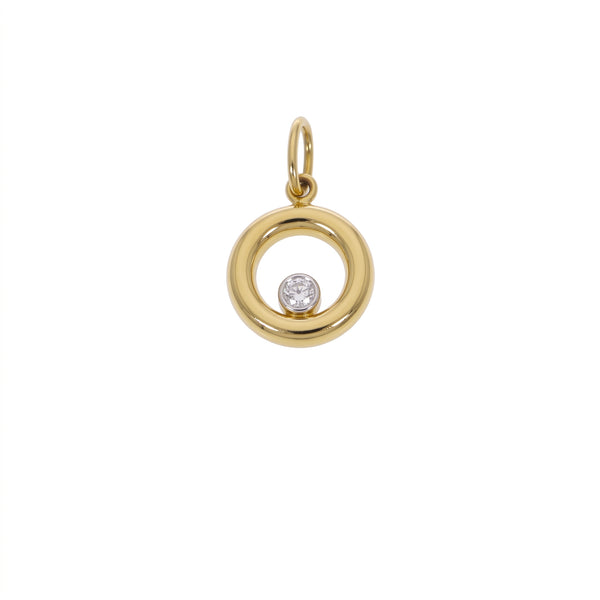 Colgante Oro Amarillo 18K Con Circón | CL-14809