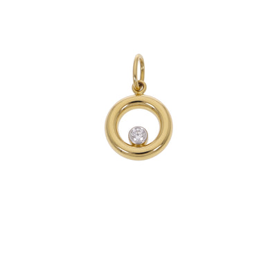 Colgante Oro Amarillo 18K Con Circón | CL-14809