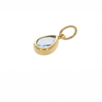 Colgante Oro Amarillo Topacio Azul | CL-14815