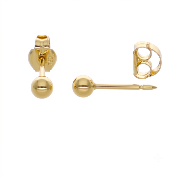 Aro Abridor Bebé Oro Amarillo 18K Bolita 3 mm | AR-14835