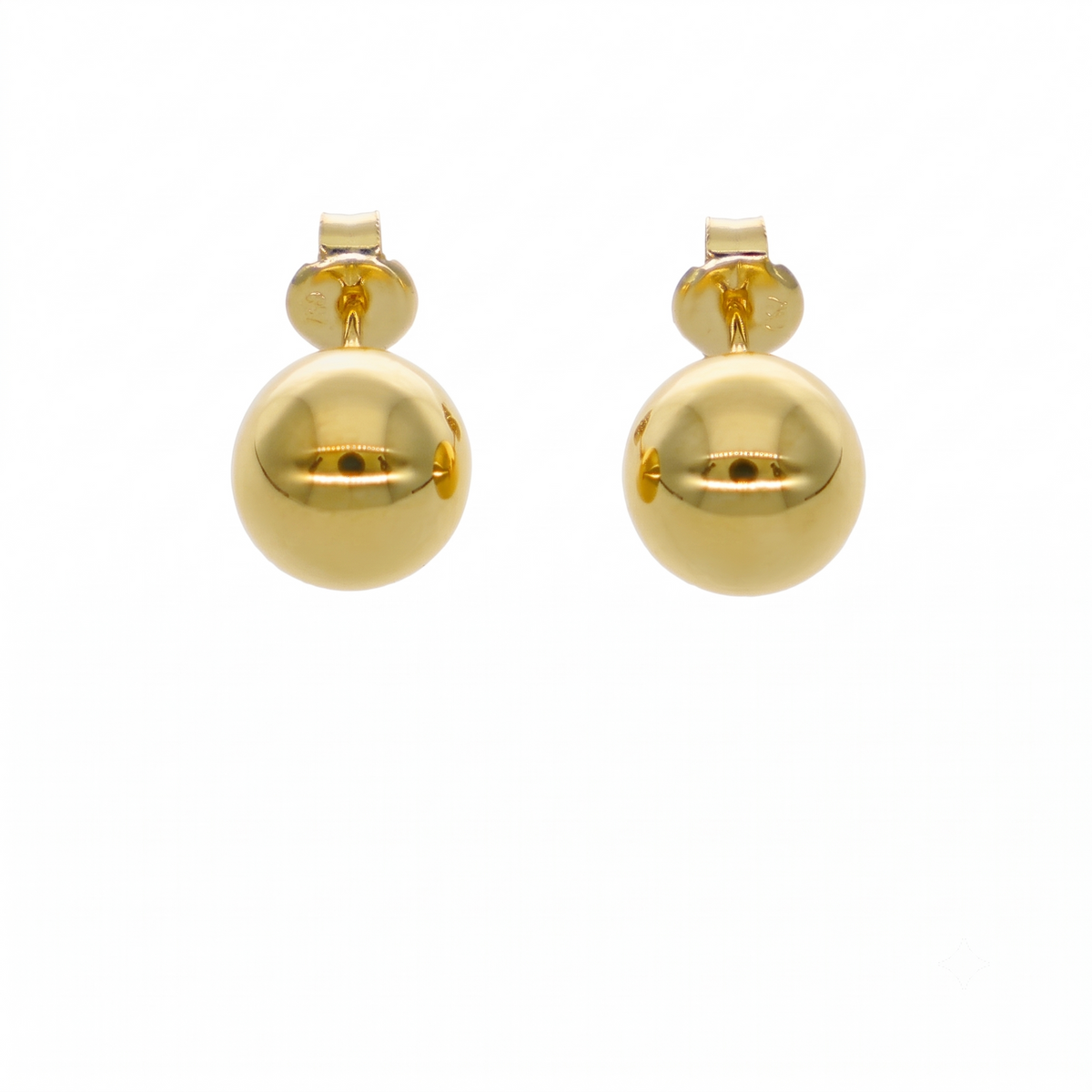 Aros Oro Amarillo 18K Bolita 8 mm | AR-14837