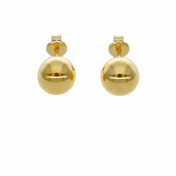 Aros Oro Amarillo 18K Bolita 8 mm | AR-14837