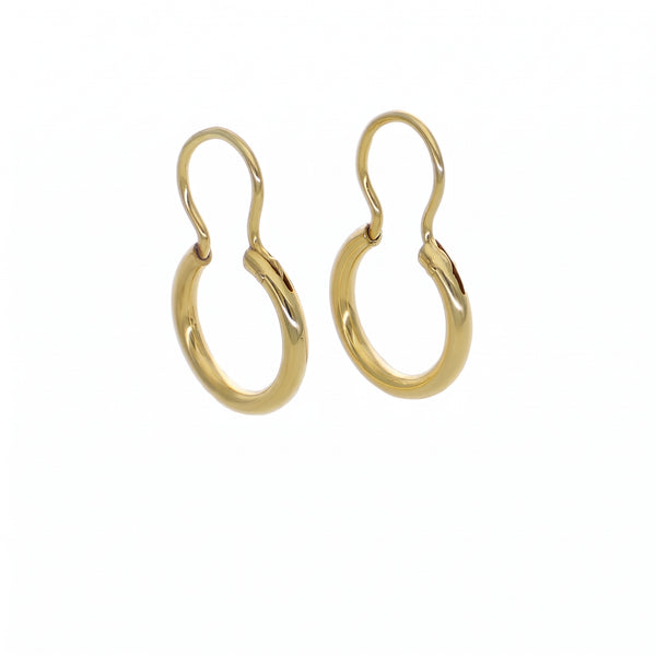 Aros Oro Amarillo 18k Argolla Bote | AR-14845