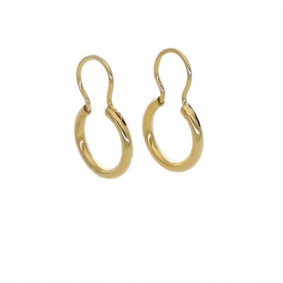 Aros Oro Amarillo 18k Argolla Bote | AR-14845