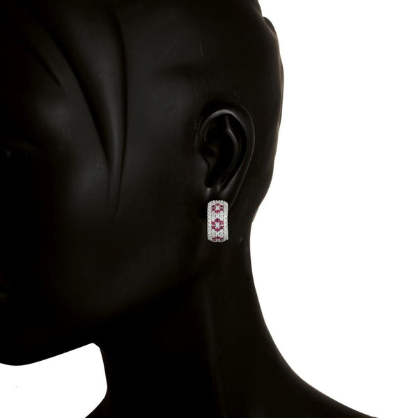 Aros ARTLINEA Plata y Circones Pavé ZOR014RS