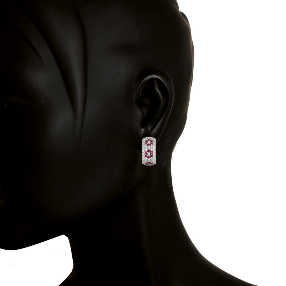 Aros ARTLINEA Plata y Circones Pavé ZOR014RS