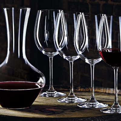 Set 4 Copas Vino Tinto Bordeaux + Decantador Vivendi 93605