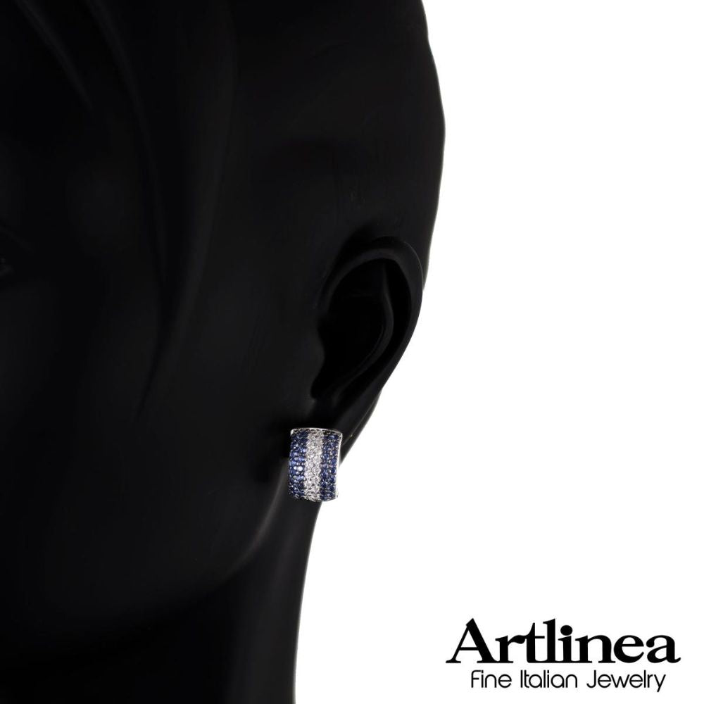 Aros ARTLINEA Plata y Circones ZOR108BL