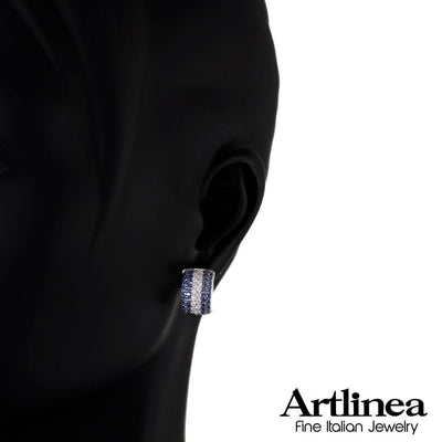 Aros ARTLINEA Plata y Circones ZOR108BL