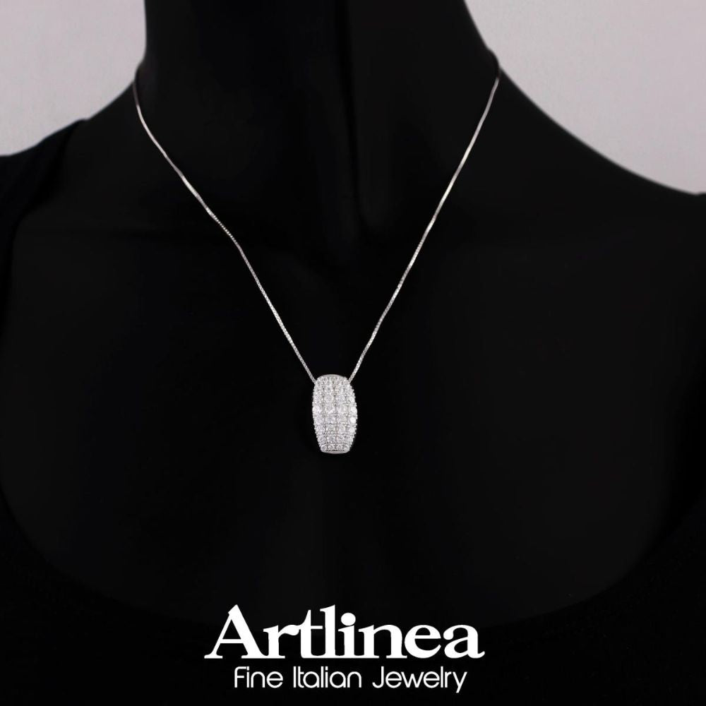 Collar ARTLINEA Plata y Circones Pavé ZCL1436