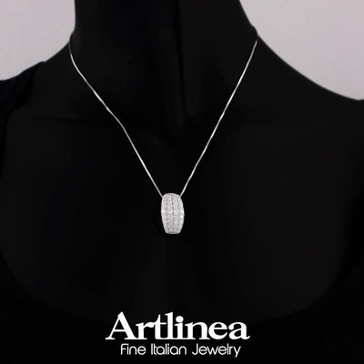Collar ARTLINEA Plata y Circones Pavé ZCL1436
