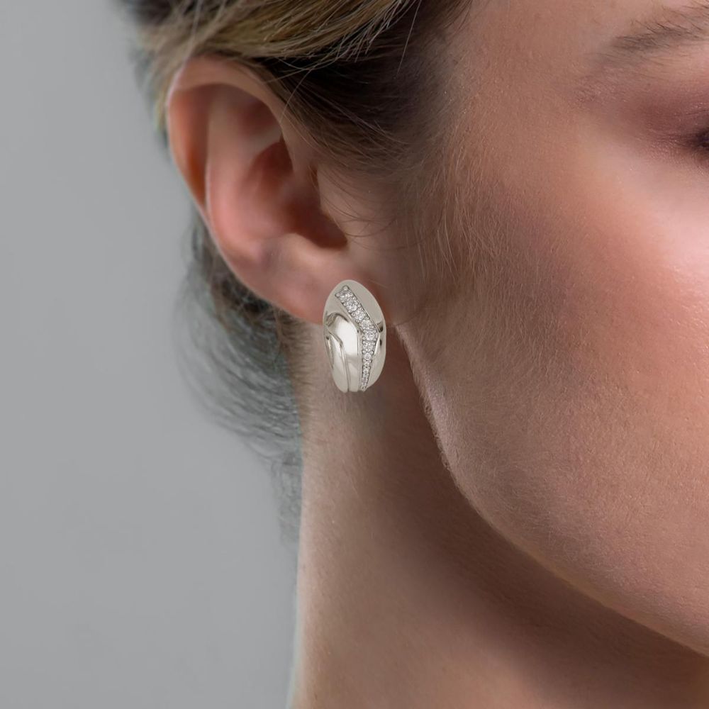 Aros ARTLINEA Plata y Circones Nuvola ZOR1309