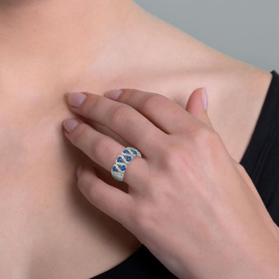 Anillo ARTLINEA Plata y Circones Arabesque ZAN588