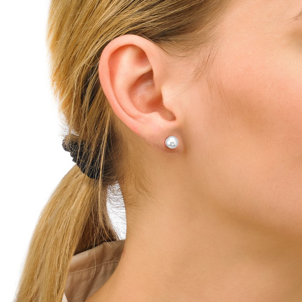 Aros Majorica Lyra Perla 6mm