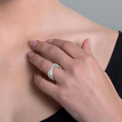 Anillo ARTLINEA Plata y Circones Legami ZAN585BI