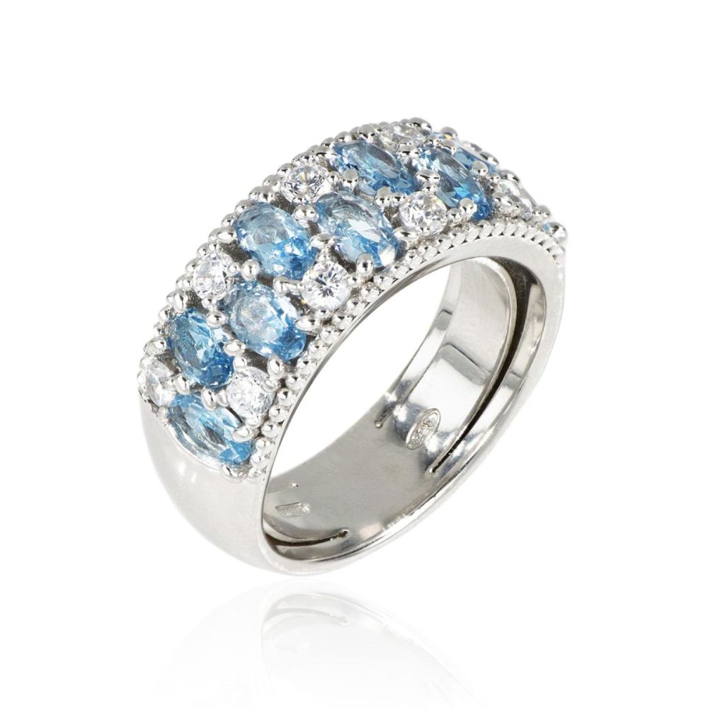 Anillo ARTLINEA Plata y Circones ZAN590AZ