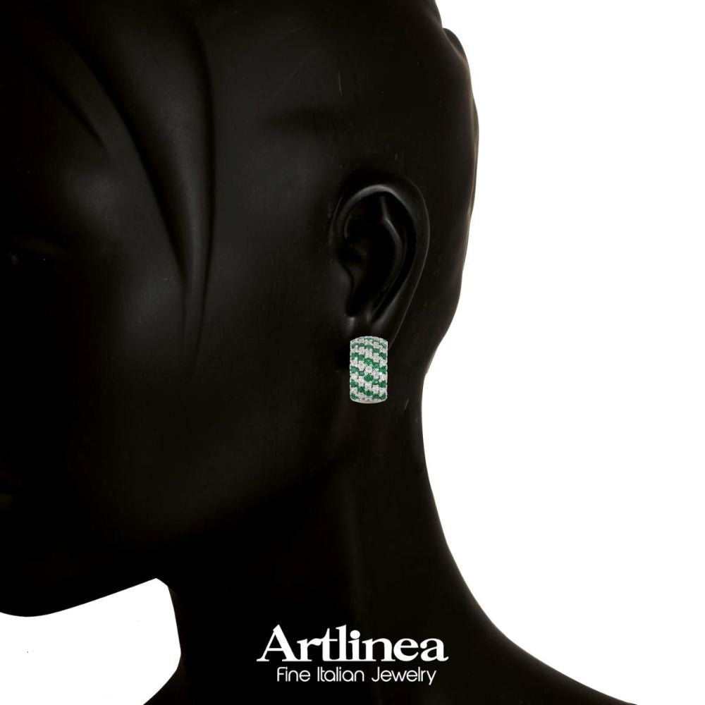 Aros ARTLINEA Plata y Circones Pavé ZOR015VE