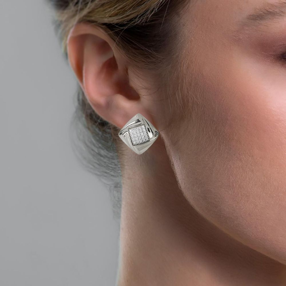 Aros ARTLINEA Plata y Circones Nuvola ZOR1313