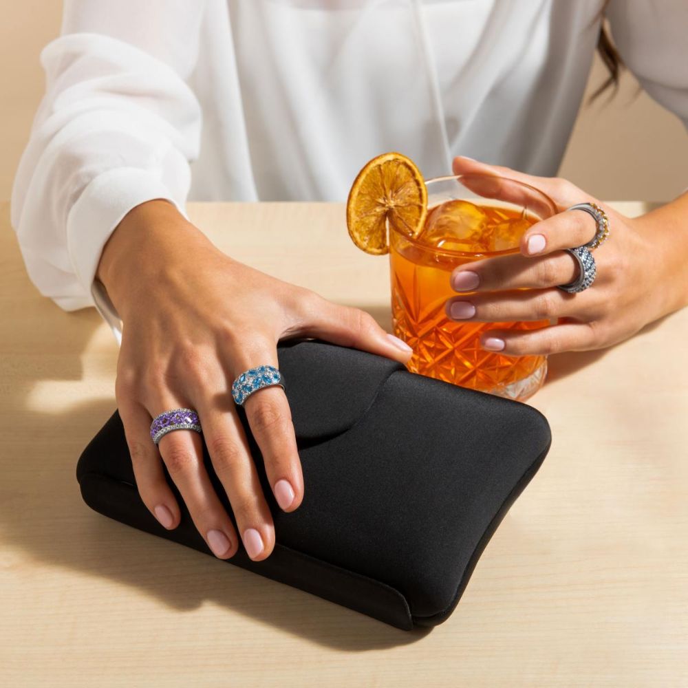 Anillo ARTLINEA Plata y Circones Pavé ZAN548AZ