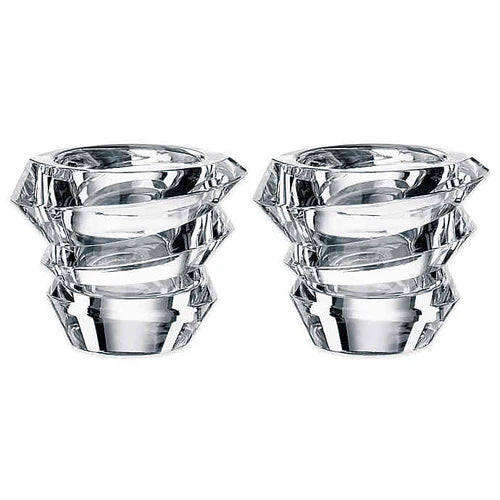 Set 2 Portavelas NACHTAMANN Cristal Slice