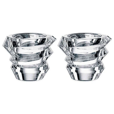 Set 2 Portavelas NACHTAMANN Cristal Slice