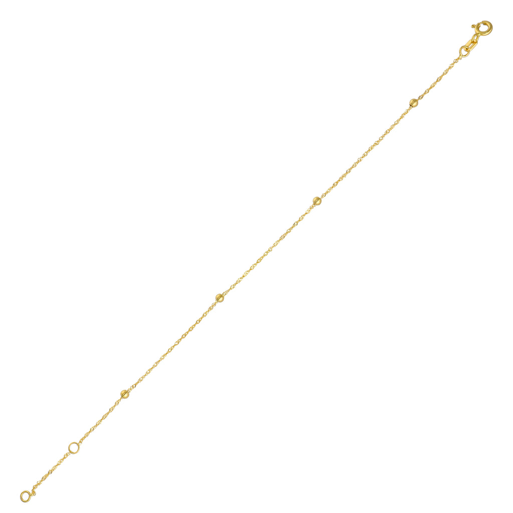 Pulsera Oro Amarillo 14kt Bolitas P0051812515190