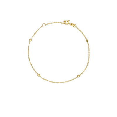 Pulsera Oro Amarillo 14kt Bolitas P0051812515190