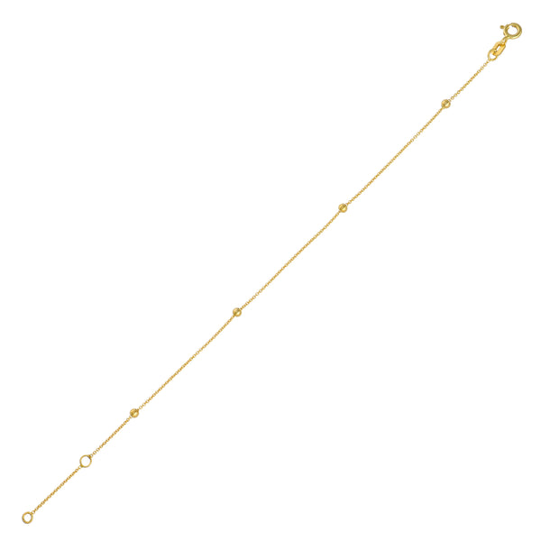 Pulsera Oro Amarillo 14kt Bolitas P005112815190