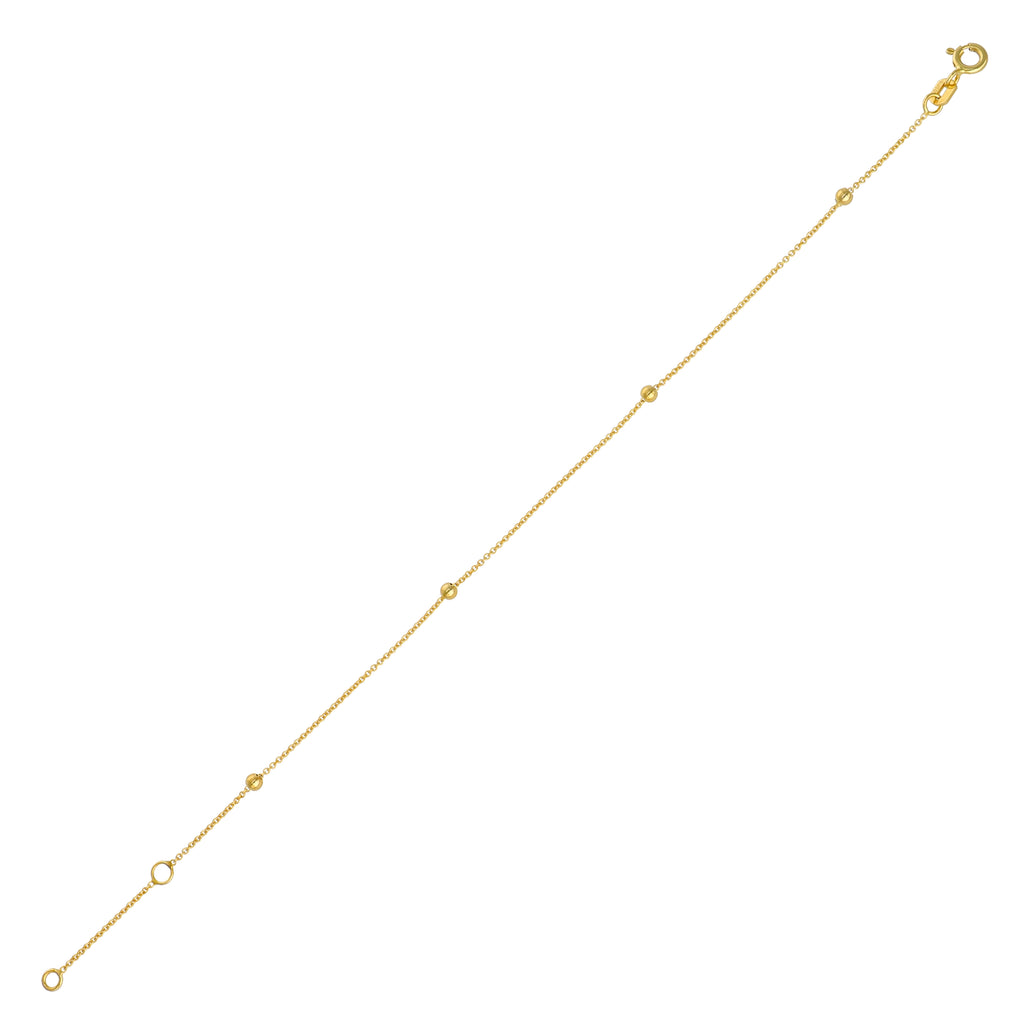 Pulsera Oro Amarillo 14kt Bolitas P005112815190
