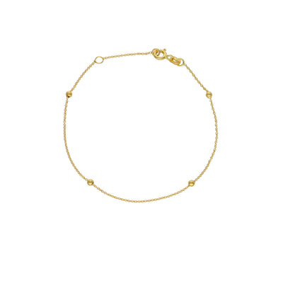 Pulsera Oro Amarillo 14kt Bolitas P005112815190