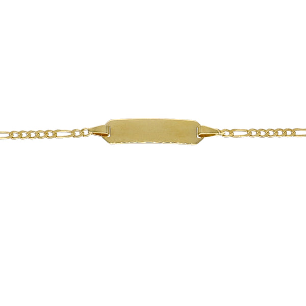 Pulsera Oro Amarillo 14kt Identidad Bebé P005530525140