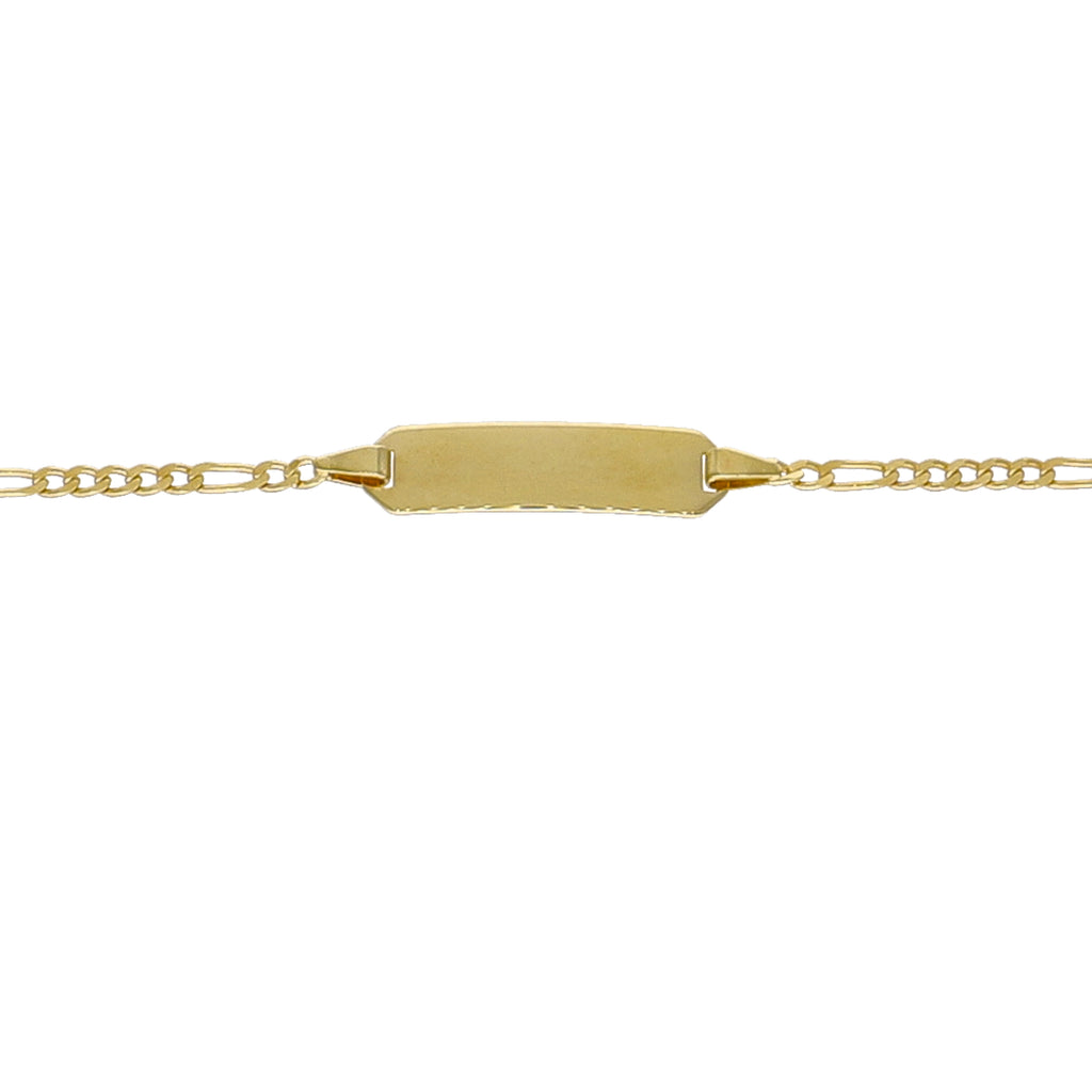 Pulsera Oro Amarillo 14kt Identidad Bebé P005530525140