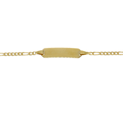 Pulsera Oro Amarillo 14kt Identidad Bebé P005530525140