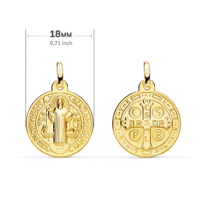 Medalla Oro Amarillo San Benito ME9420