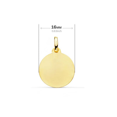 Medalla Oro Amarillo Corazón de Jesús ME9432