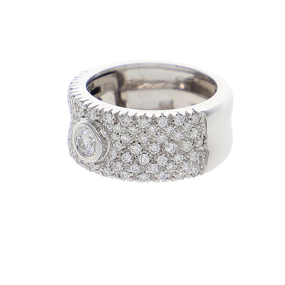 Anillo Oro Blanco y Brillantes AN-10123