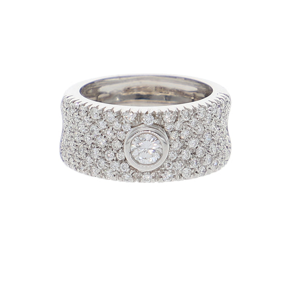 Anillo Oro Blanco y Brillantes AN-10123