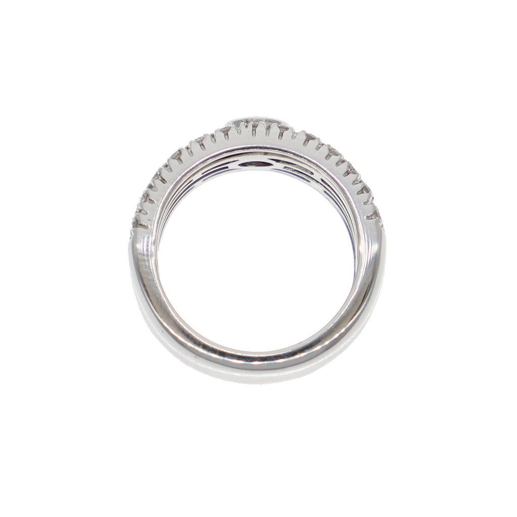 Anillo Oro Blanco y Brillantes AN-10123