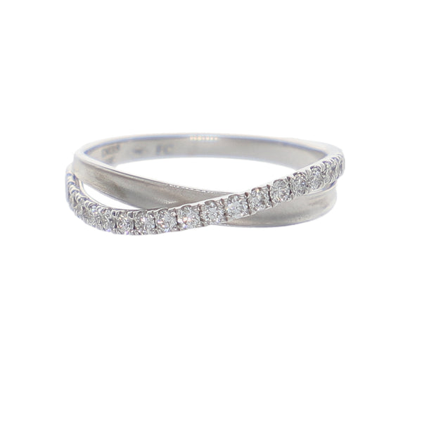 Anillo Oro Blanco y Brillantes AN-10403