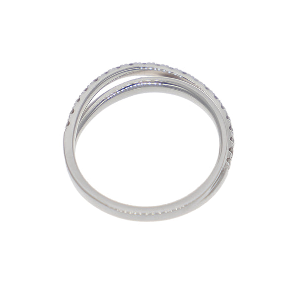 Anillo Oro Blanco y Brillantes AN-10403