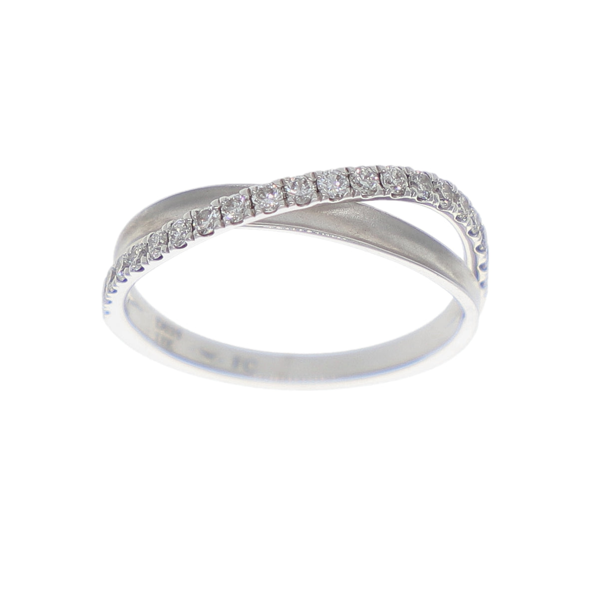 Anillo Oro Blanco y Brillantes AN-10403