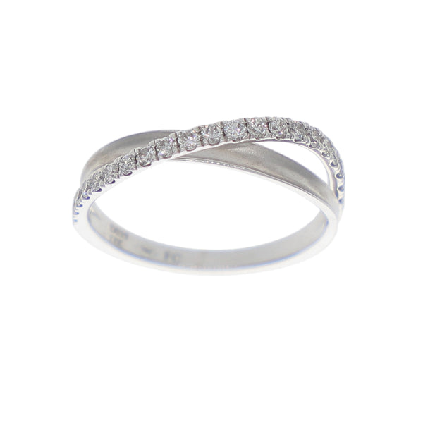 Anillo Oro Blanco y Brillantes AN-10403