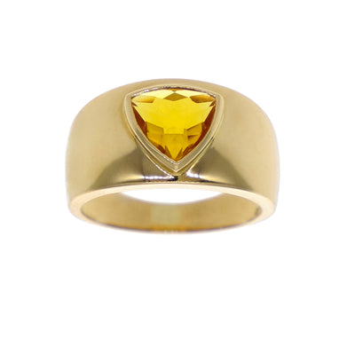 Anillo Oro Amarillo Citrino AN-12107