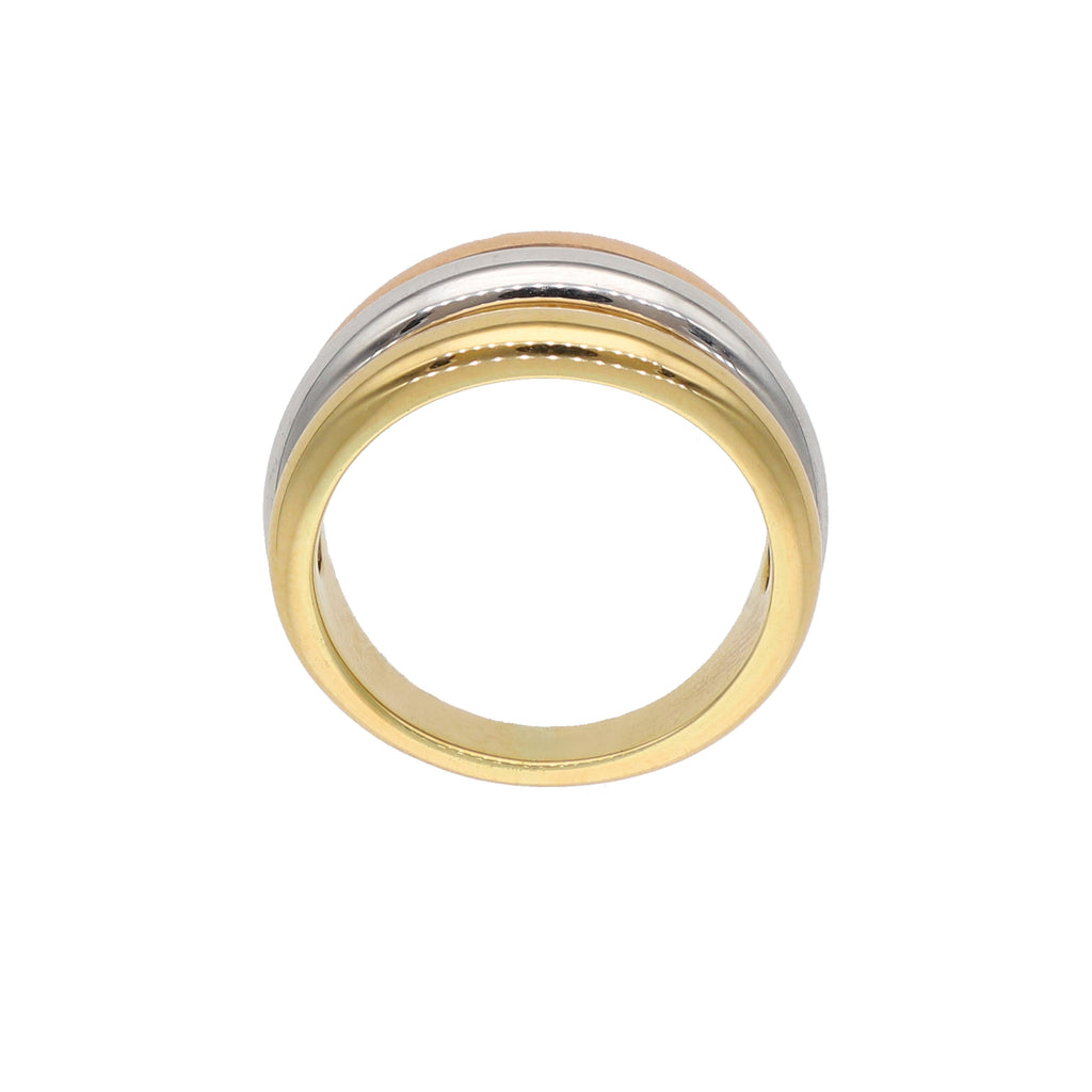 Anillo Oro Amarillo, Blanco y Rosa AN-13244