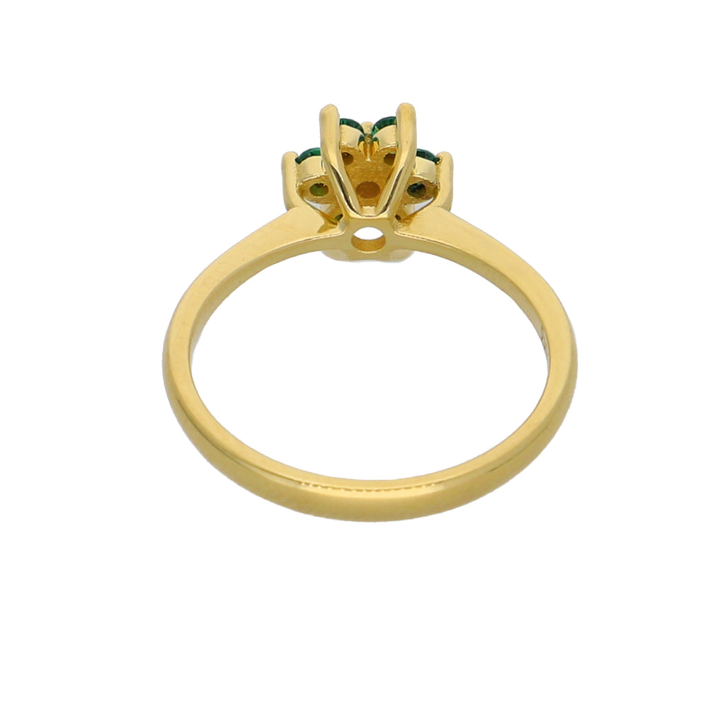 Anillo Oro Amarillo y Circones Rosetta AN-13743