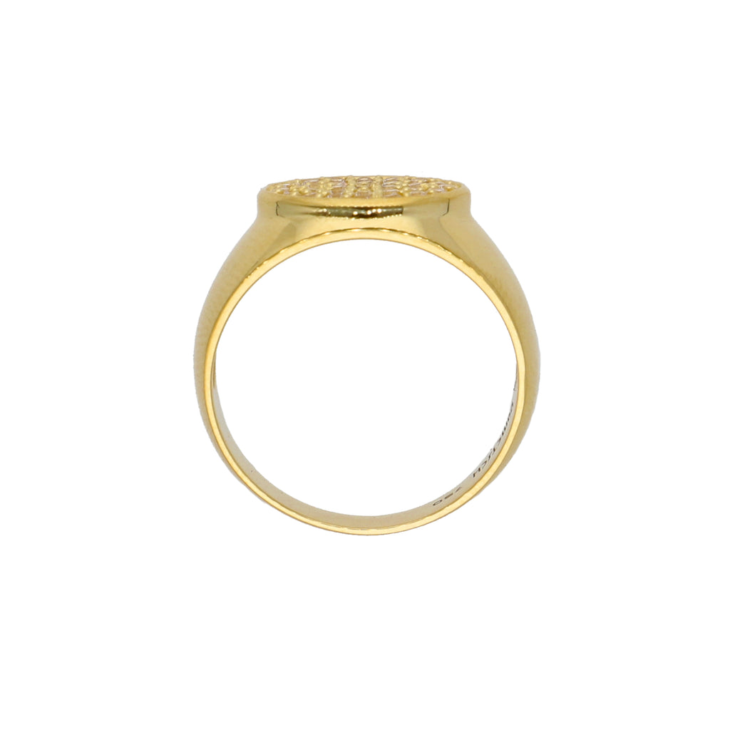 Anillo Oro Amarillo y Circones AN-13744