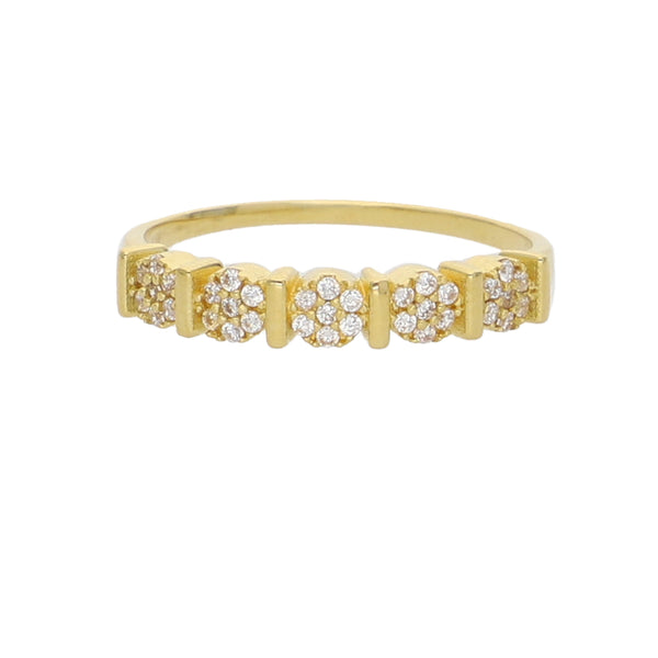 Anillo Oro Amarillo y Circones Quintillo AN-13768