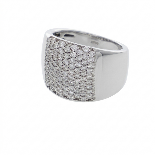 Anillo Oro Blanco y Brillantes AN3026