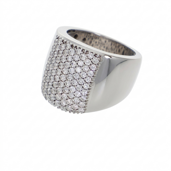 Anillo Oro Blanco y Brillantes AN3026